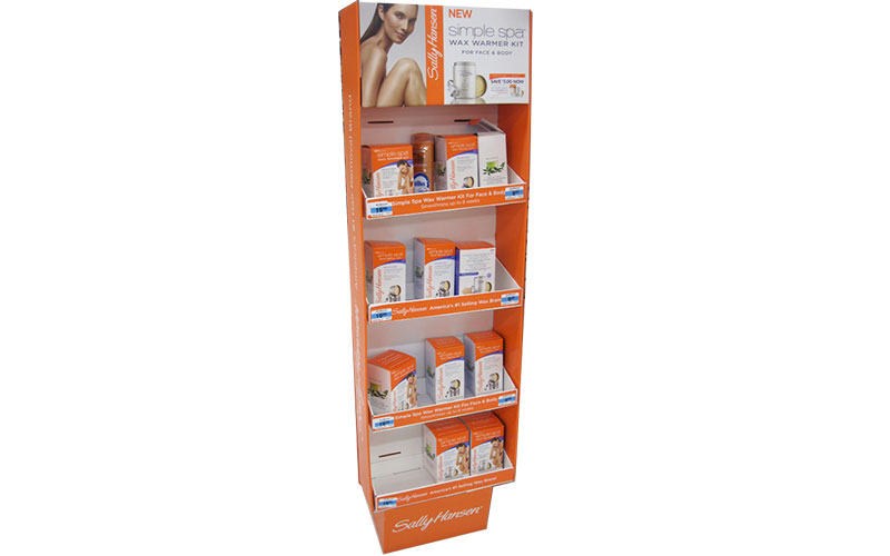 Cardboard Floor Standing Display Unit For Personal Care Products