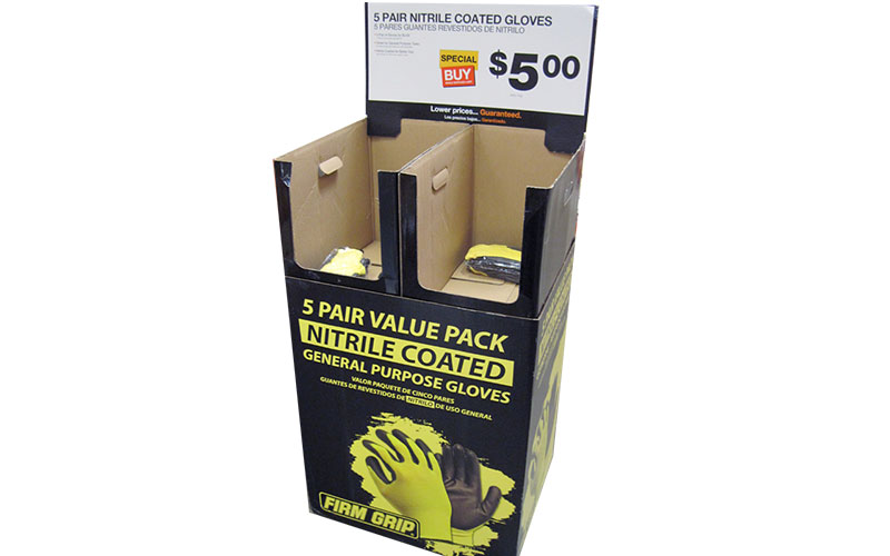 Cardboard Gloves Dump Bins