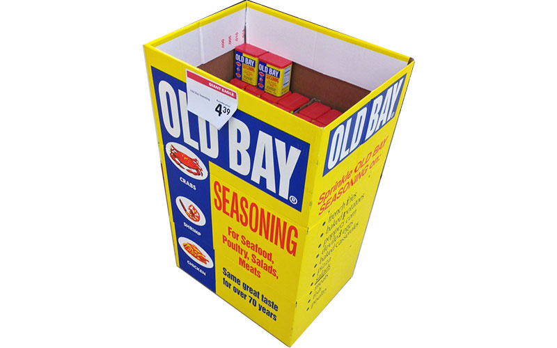 Cardboard Seasoning Dump Bins